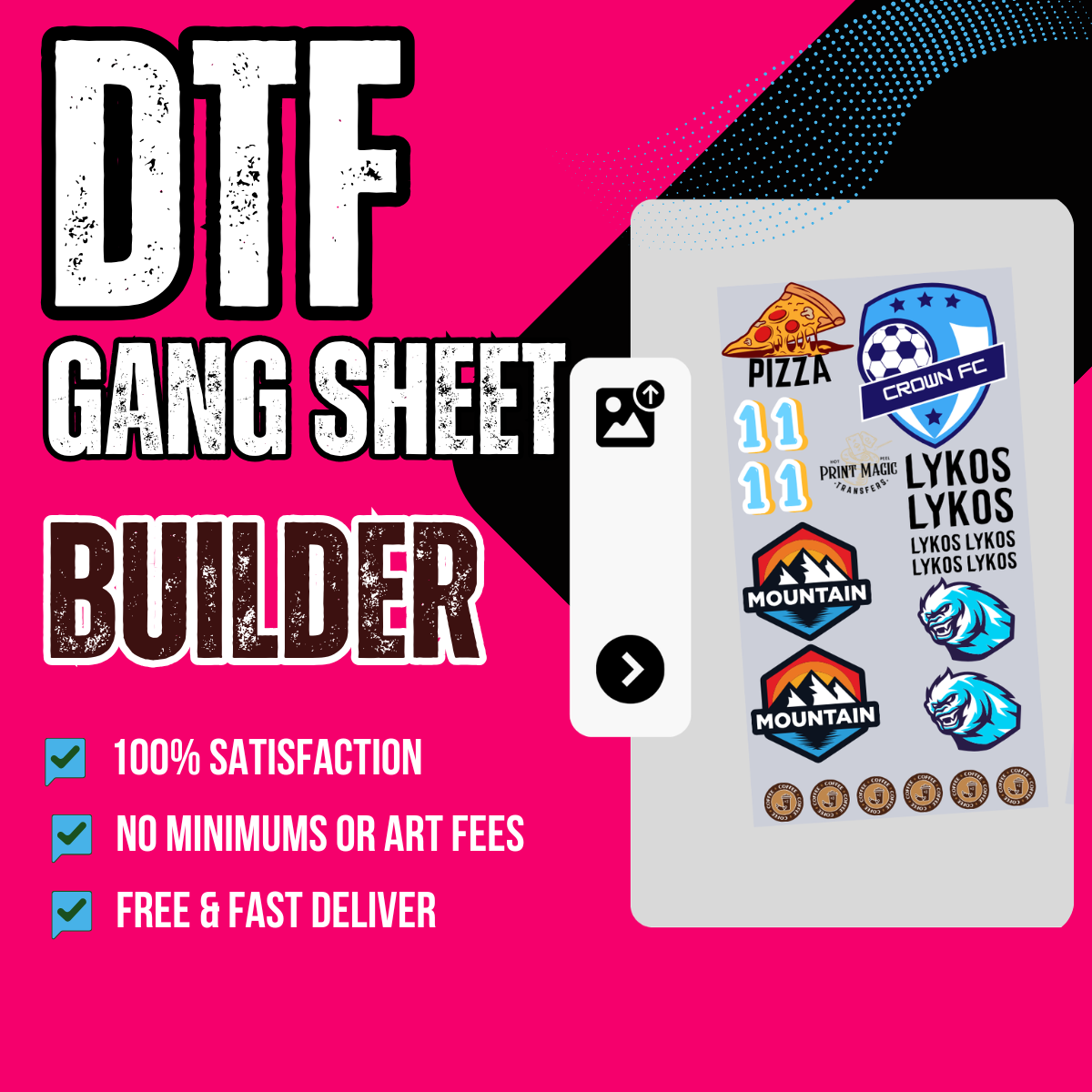 Custom DTF Gang Sheet  Builder